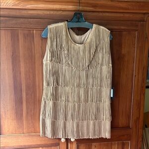Norma Kamali Tan Blouse with Elegant Design
